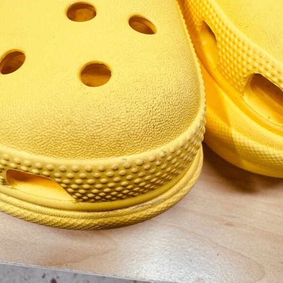 Crocs Classic Bae Platform Clogs, Women's Size 8, Slip-On Comfort Yellow Gold - Picture 9 of 10